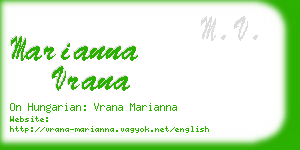 marianna vrana business card